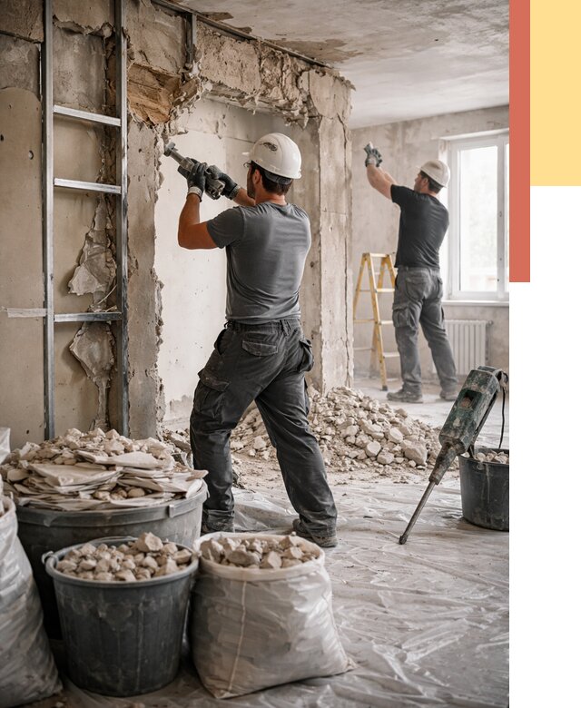 Демонтажные работы в Торжке от 2760 руб. — услуги и цена под ключ | ОТДЕЛОЧНИК-Трж