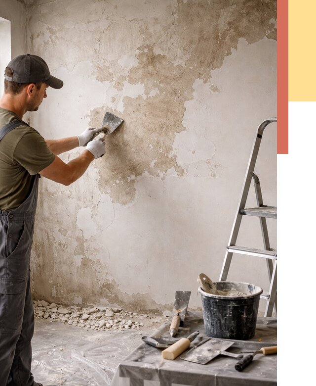 Снятие старой шпаклевки в Торжке от 1891 руб. — быстро и недорого | ОТДЕЛОЧНИК-Трж