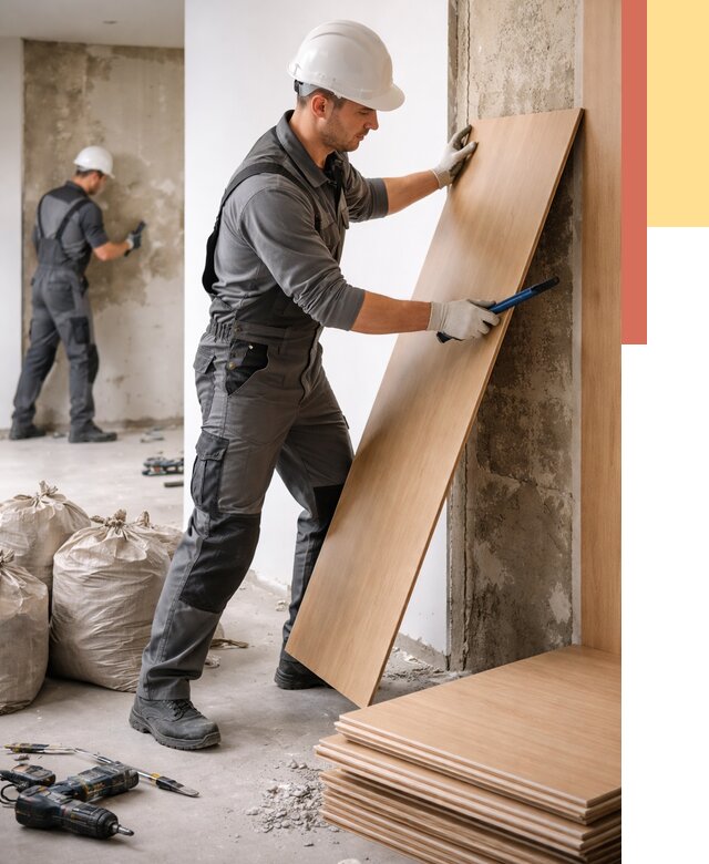 Демонтаж стеновых панелей в Торжке от 3578 руб. за м² быстро и недорого | ОТДЕЛОЧНИК-Трж