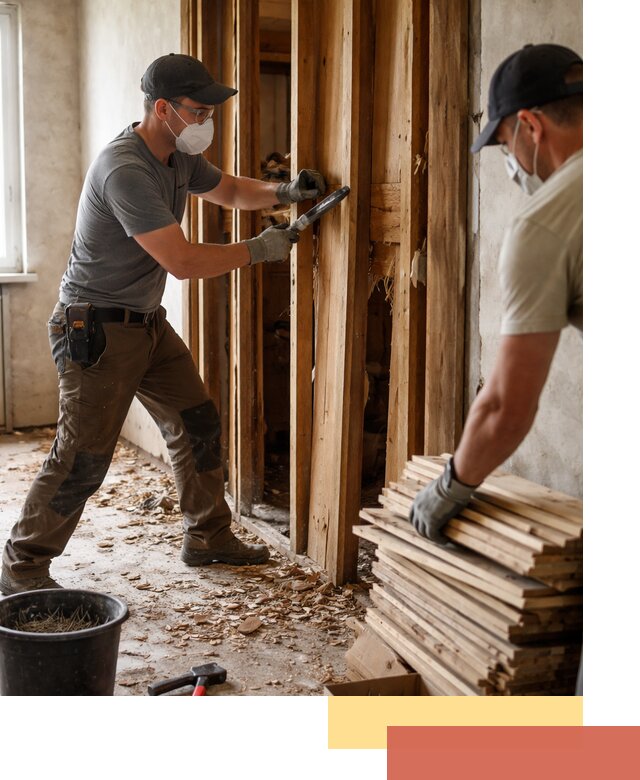 Демонтаж деревянных перегородок в Торжке быстро и аккуратно