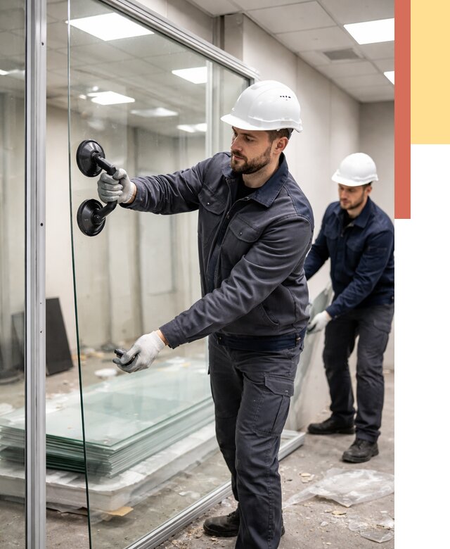 Демонтаж стеклянных перегородок в Торжке от 3272 руб. — быстро и недорого | ОТДЕЛОЧНИК-Трж