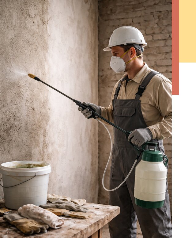 Антисептическая обработка стен в Торжке от 1227 руб. — быстро и недорого | ОТДЕЛОЧНИК-Трж