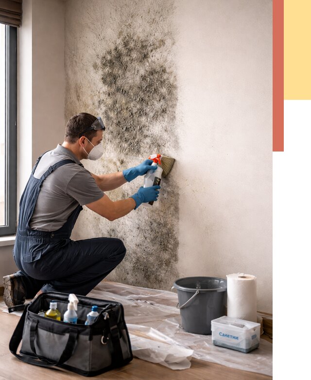 Удаление плесени со стен в Торжке от 2198 руб. — быстро и недорого | ОТДЕЛОЧНИК-Трж