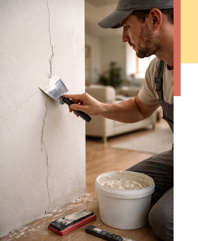 Заделка трещин и сколов в Торжке от 2505 руб. — быстро и недорого | ОТДЕЛОЧНИК-Трж