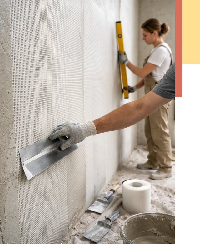 Армирование стен стеклосеткой в Торжке от 3272 руб. под ключ | ОТДЕЛОЧНИК-Трж