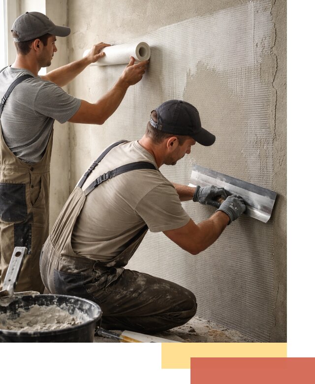 Армирование стен стеклосеткой в Торжке для прочной отделки