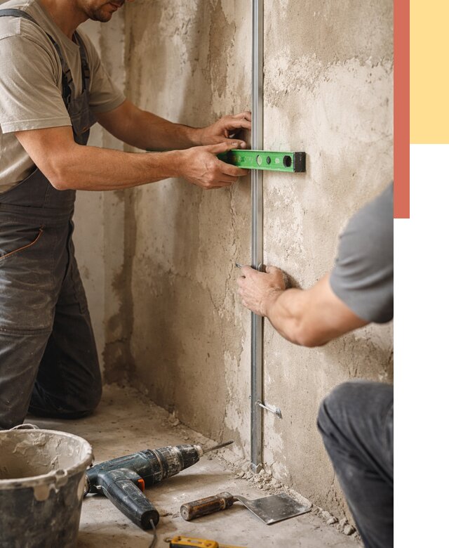 Установка штукатурных маяков в Торжке от 7157 руб. — быстро и недорого | ОТДЕЛОЧНИК-Трж