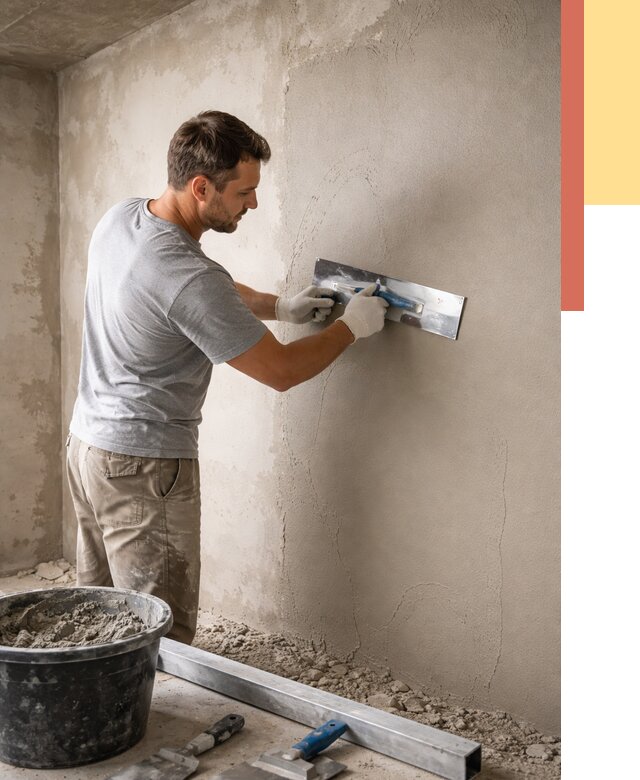 Штукатурка стен без маяков в Торжке от 7361 руб/м2 — услуги и цена | ОТДЕЛОЧНИК-Трж