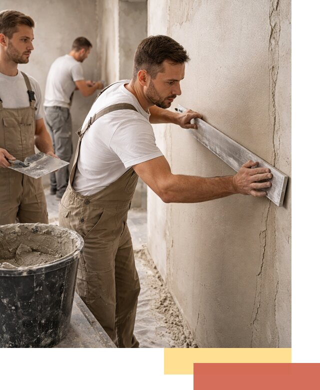 Штукатурка стен без маяков в Торжке быстро и качественно