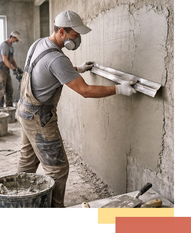 Штукатурка бетонных стен в Торжке качественно и долговечно