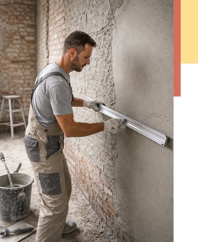 Штукатурка кирпичных стен в Торжке от 4601 руб/м2 — быстро и недорого | ОТДЕЛОЧНИК-Трж