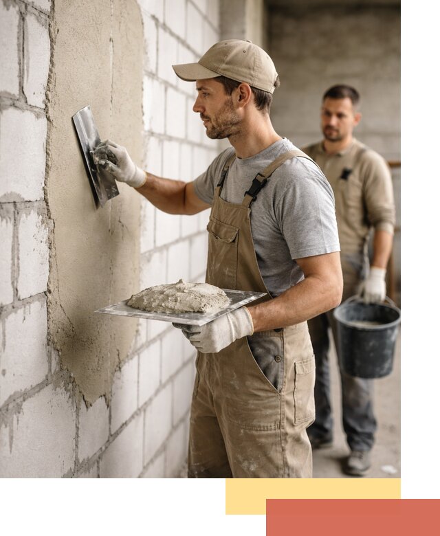 Штукатурка стен из газобетона в Торжке под ключ