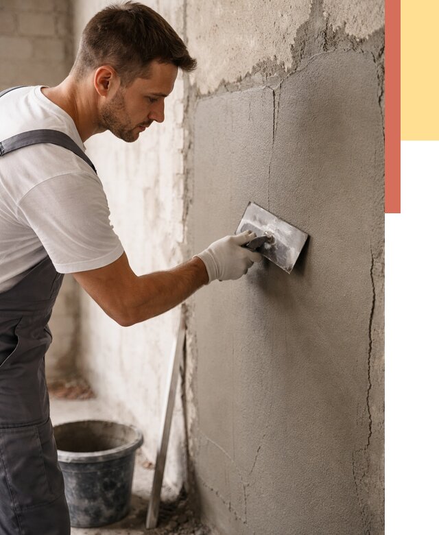 Штукатурка стен под плитку в Торжке от 4294 руб./м2 — выравнивание под плитку | ОТДЕЛОЧНИК-Трж