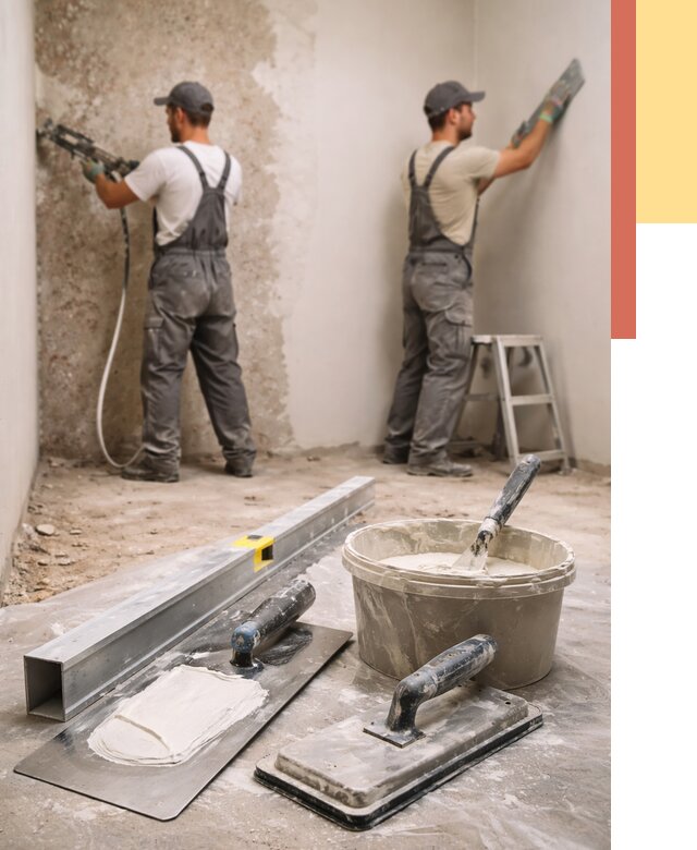 Штукатурка стен под обои в Торжке от 4601 руб./м2 — выравнивание под обои | ОТДЕЛОЧНИК-Трж