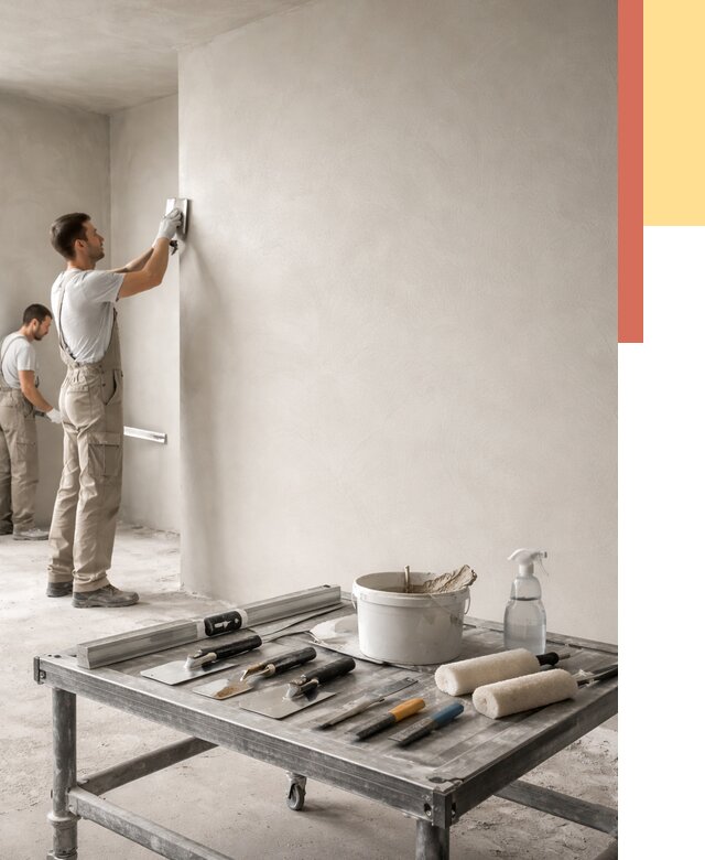 Штукатурка стен под покраску в Торжке от 4601 руб./м² — качественно и недорого | ОТДЕЛОЧНИК-Трж