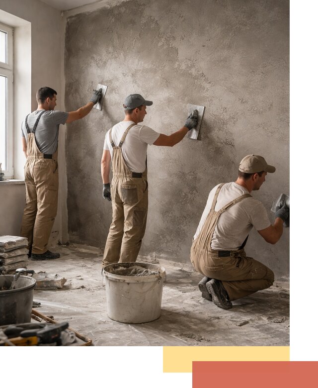 Декоративная штукатурка под бетон в Торжке для стен и потолков