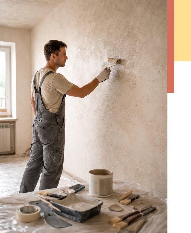 Нанесение лессирующей краски по декоративке в Торжке от 1789 руб. | ОТДЕЛОЧНИК-Трж