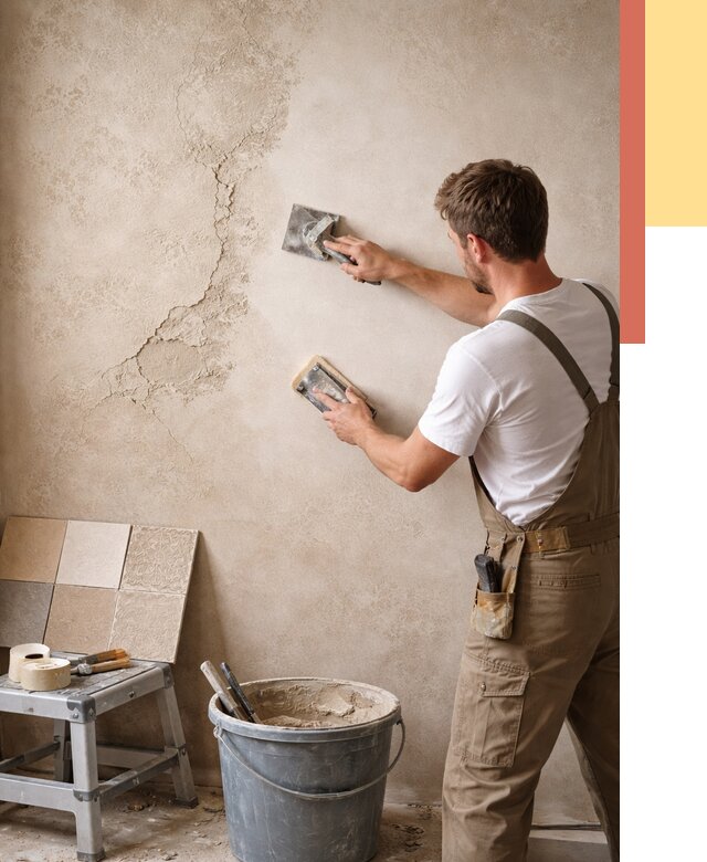 Ремонт декоративной штукатурки в Торжке от 4601 руб. под ключ | ОТДЕЛОЧНИК-Трж