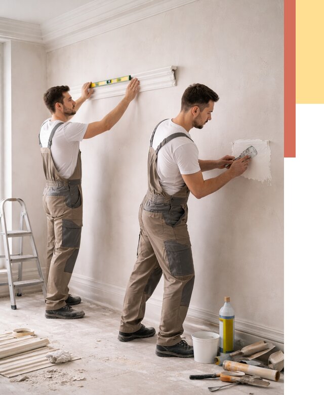 Монтаж лепнины на стены в Торжке от 4601 руб. — недорого, быстро | ОТДЕЛОЧНИК-Трж