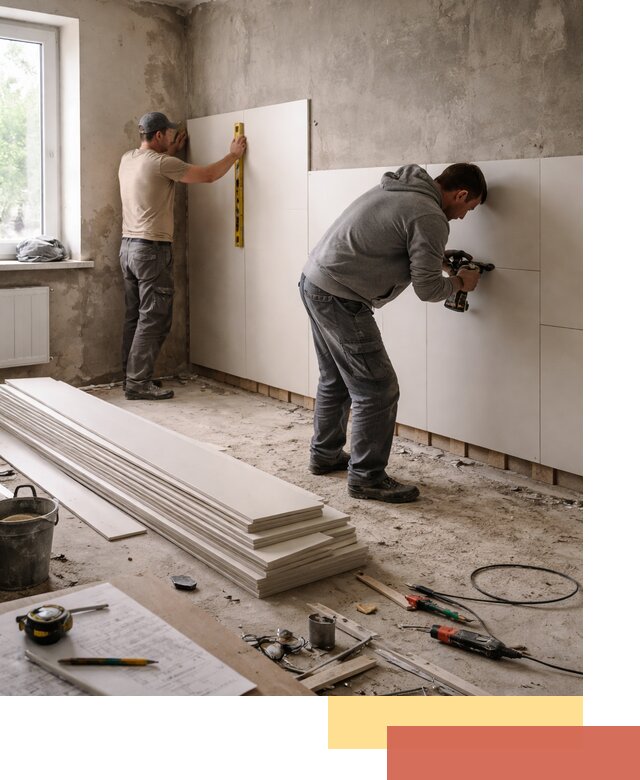 Монтаж ПВХ панелей на стены в Торжке качественно и быстро