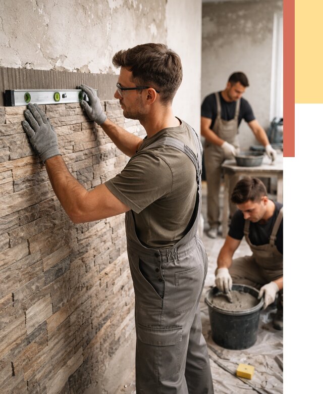 Монтаж искусственного камня в Торжке от 4601 руб. под ключ | ОТДЕЛОЧНИК-Трж