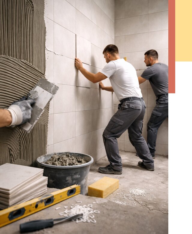 Укладка плитки на стены в Торжке от 869 руб. — качественно и недорого | ОТДЕЛОЧНИК-Трж