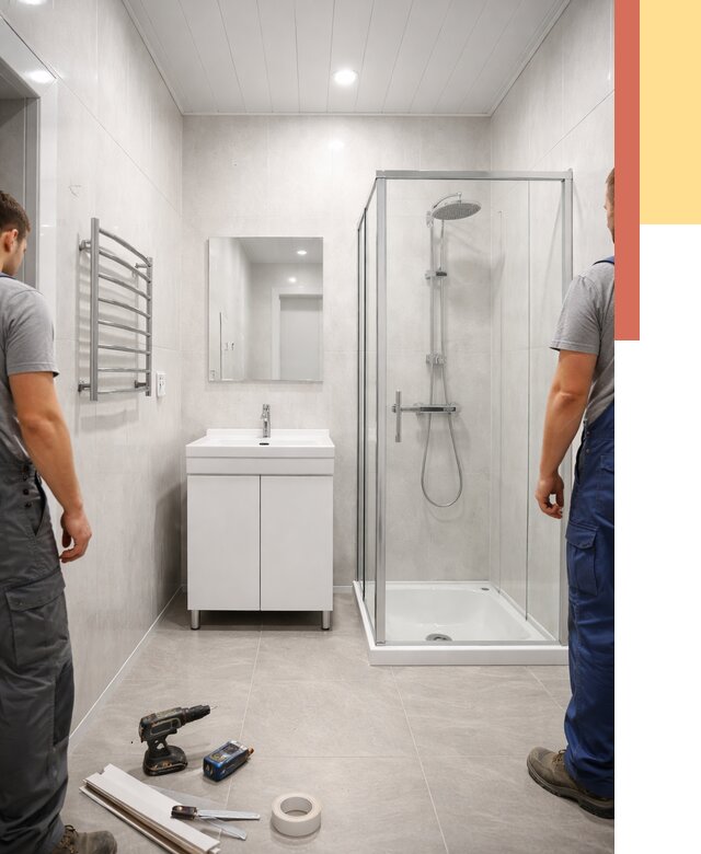 Отделка ванной комнаты панелями ПВХ в Торжке от 4601 руб. за м2 | ОТДЕЛОЧНИК-Трж