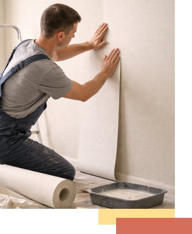 Поклейка флизелиновых обоев в Торжке качественно и быстро