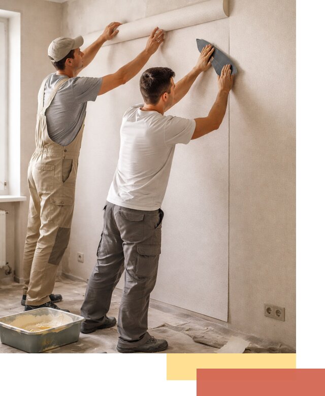 Поклейка виниловых обоев в Торжке профессионально и качественно