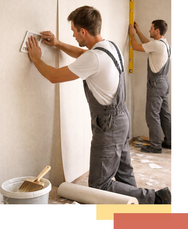 Поклейка бумажных обоев в Торжке качественно и недорого