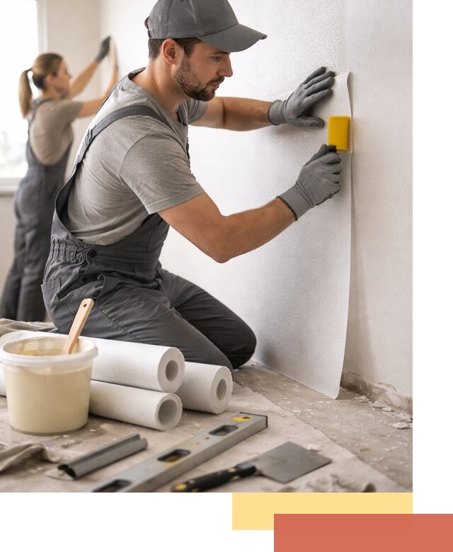 Поклейка стеклообоев профессионально в Торжке