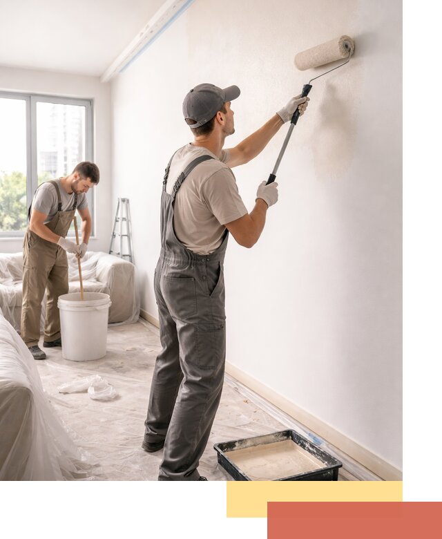 Покраска стен в офисе в Торжке — быстрый и качественный ремонт