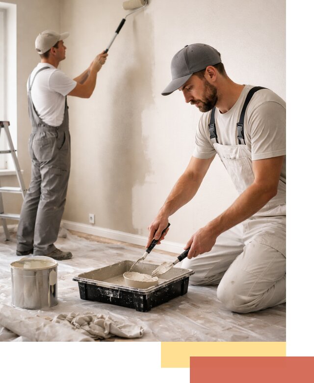 Покраска стен в квартире в Торжке — профессионально и аккуратно