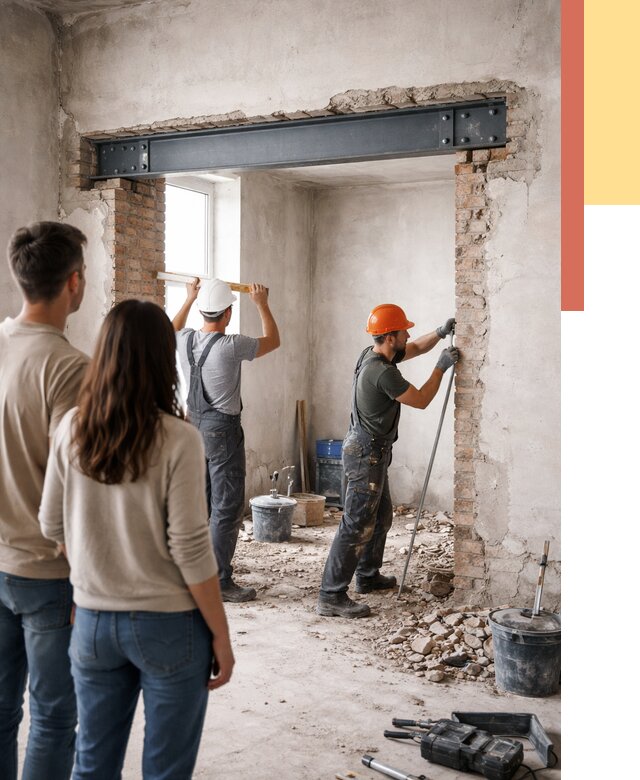 Усиление проема в стене в Торжке от 9713 руб. — усиление дверного проема металлоконструкцией | ОТДЕЛОЧНИК-Трж