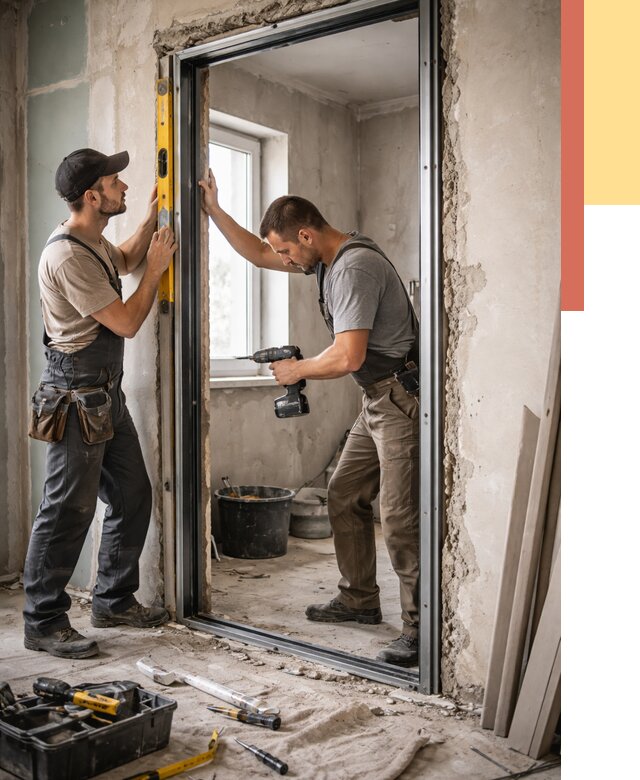 Закладка дверного проема в Торжке от 3578 руб. — быстро и недорого | ОТДЕЛОЧНИК-Трж