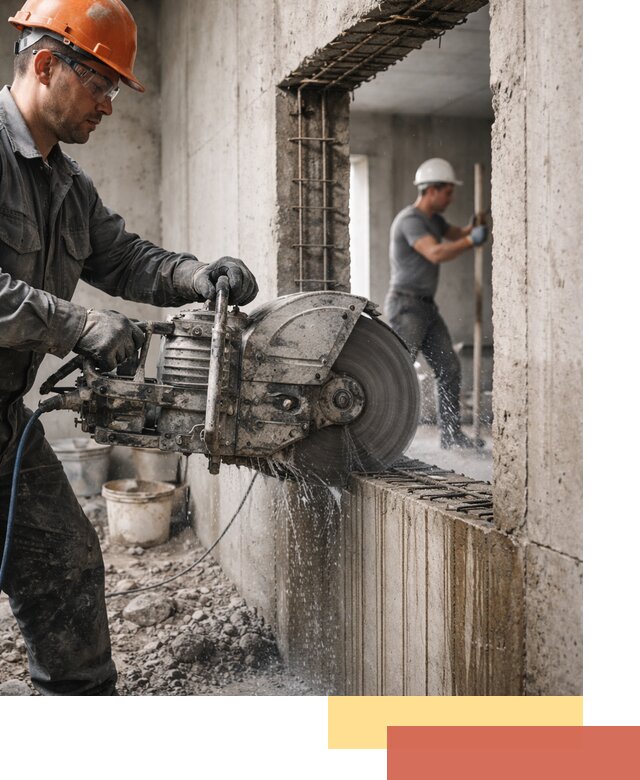 Алмазная резка проемов в Торжке быстро и точно