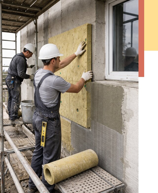 Утепление стен в Торжке от 4396 руб. под ключ — быстро и недорого | ОТДЕЛОЧНИК-Трж