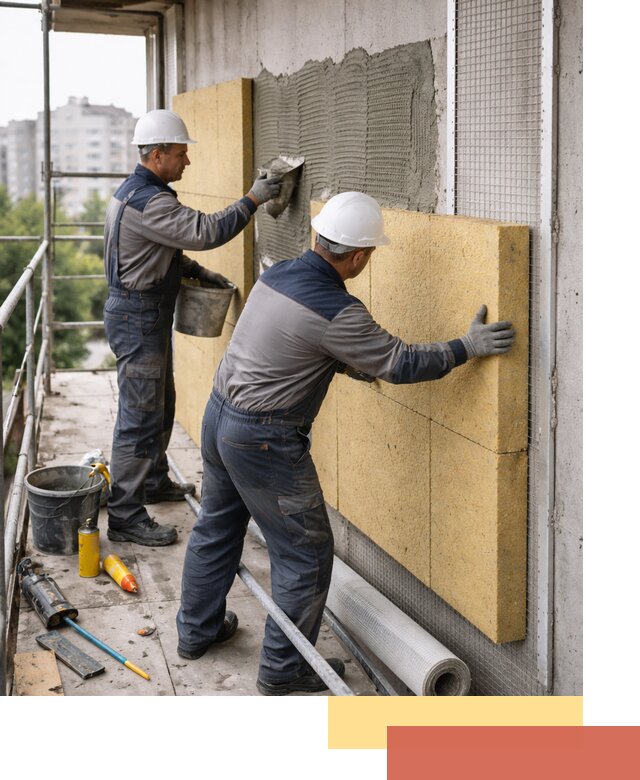 Утепление стен зданий и домов в Торжке качественно и надежно