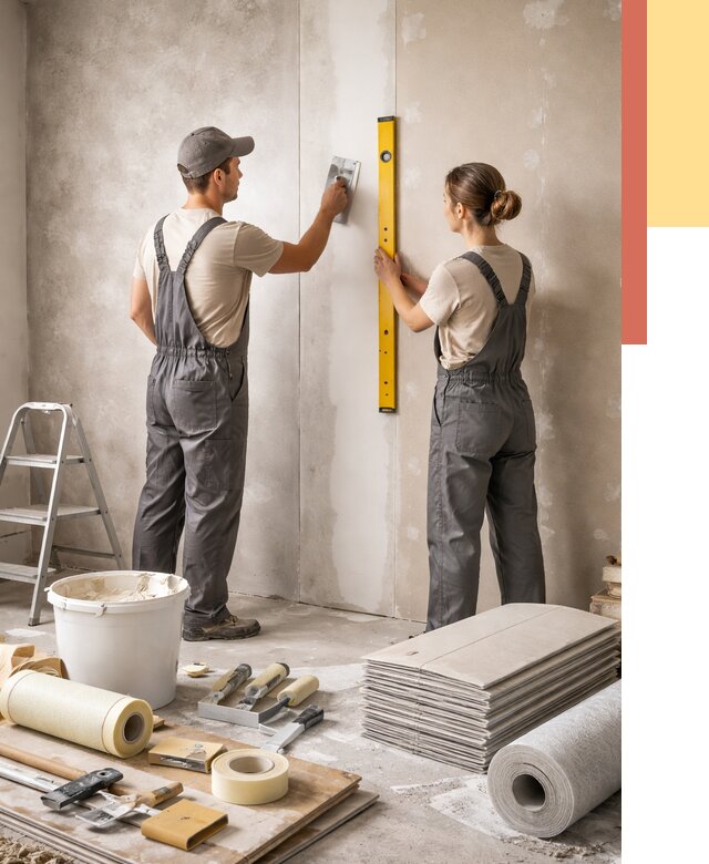 Отделка стен в Торжке от 1534 руб/м² — недорого, быстро, под ключ | ОТДЕЛОЧНИК-Трж