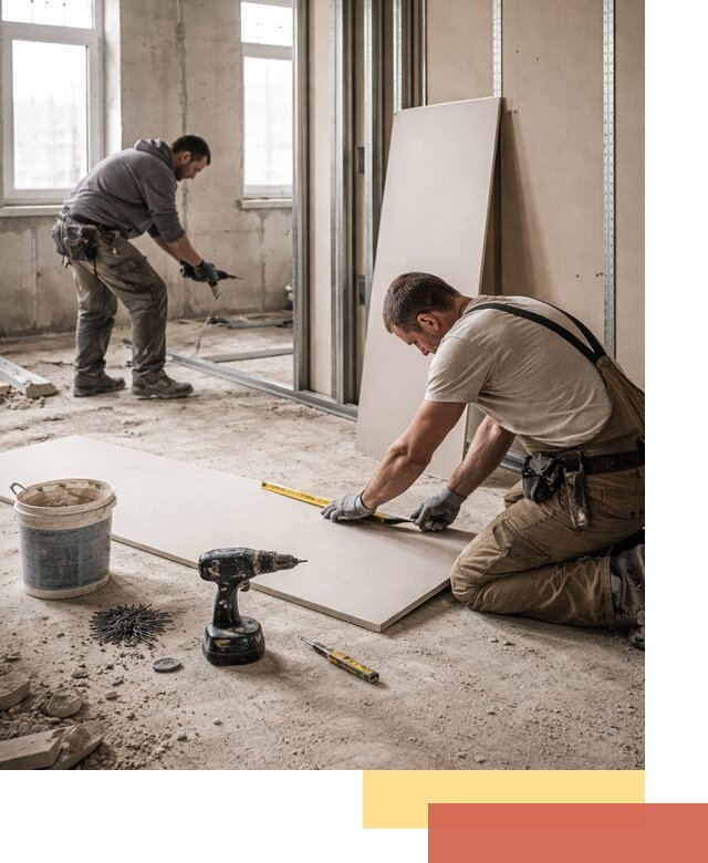 Кладка перегородок из ПГП под ключ в Торжке