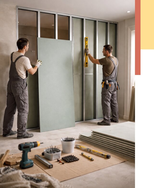 Перегородка из влагостойкого гипсокартона в Торжке от 4908 руб. — монтаж под ключ | ОТДЕЛОЧНИК-Трж