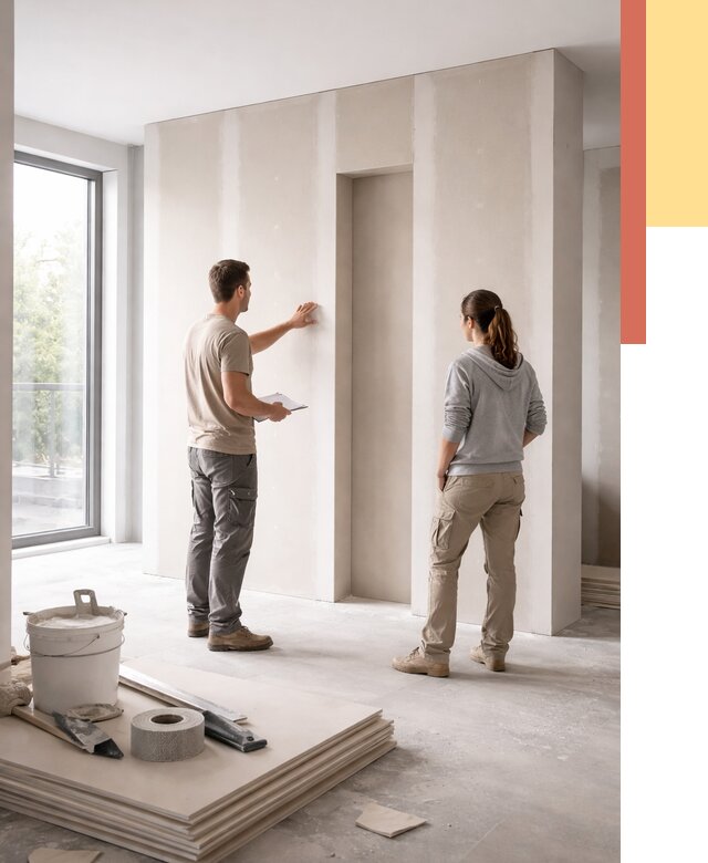 Зонирующая перегородка из гипсокартона в Торжке от 2863 руб. под ключ | ОТДЕЛОЧНИК-Трж