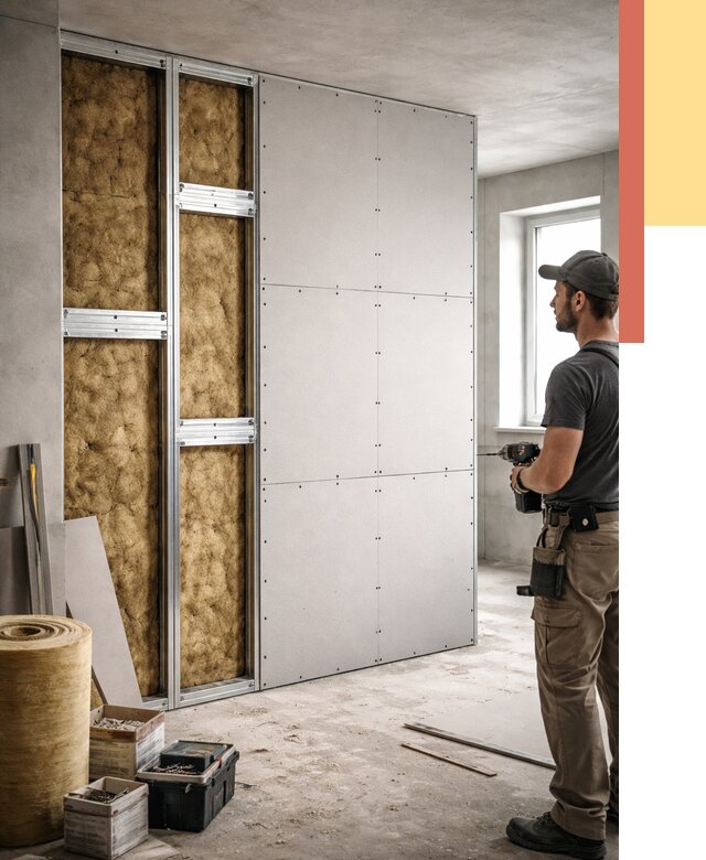 Усиленная перегородка под навеску в Торжке от 13087 руб. — монтаж под ключ | ОТДЕЛОЧНИК-Трж