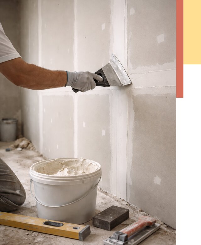 Шпаклевка перегородок из гипсокартона в Торжке от 2556 руб. — услуги ОТДЕЛОЧНИК-Трж