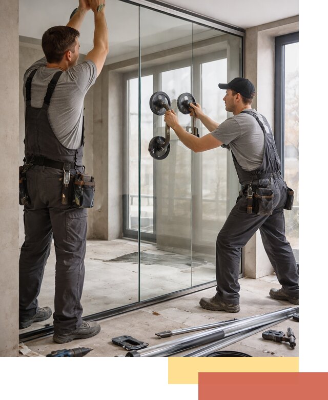 Цельностеклянные перегородки под ключ в Торжке