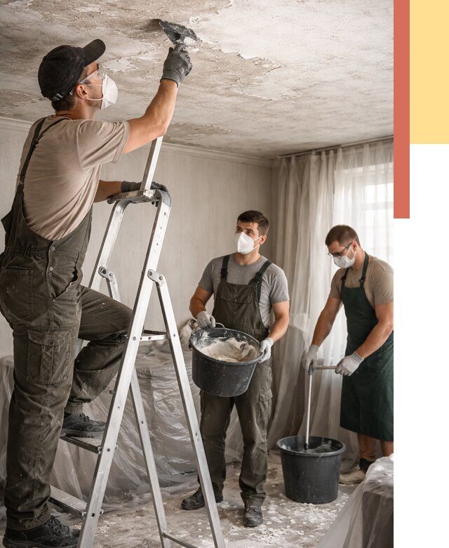 Удаление побелки с потолка в Торжке от 2556 руб. быстро и недорого | ОТДЕЛОЧНИК-Трж