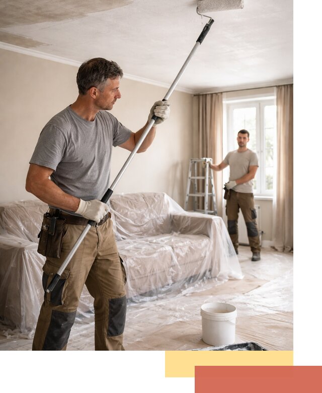 Грунтовка потолка в Торжке — подготовка под покраску и отделку