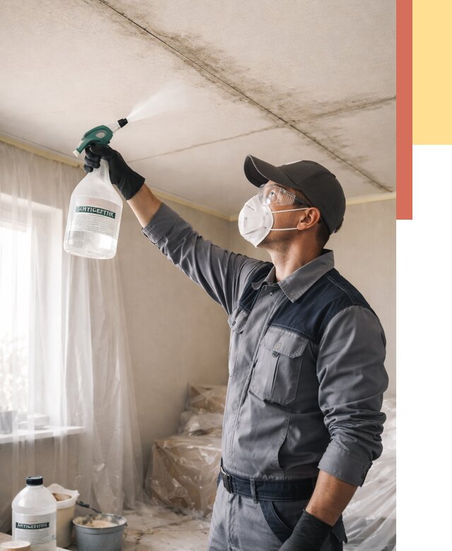 Антисептическая обработка потолка в Торжке от 2556 руб. | ОТДЕЛОЧНИК-Трж