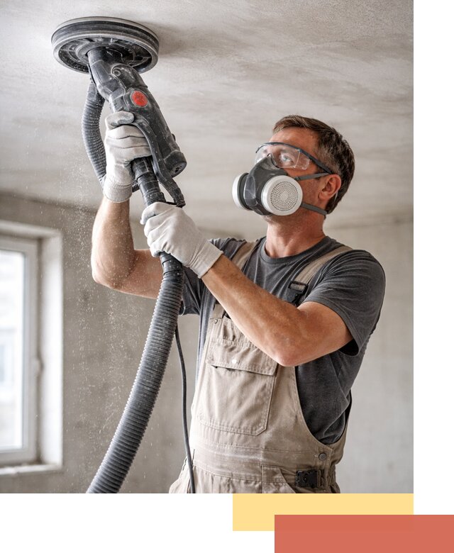 Шлифовка потолка в Торжке — качественная подготовка под отделку