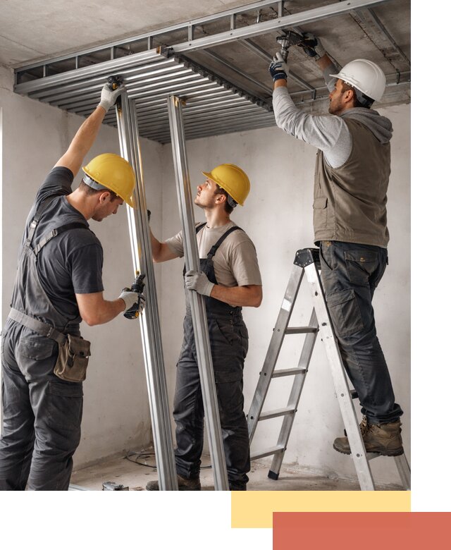 Монтаж реечного потолка под ключ в Торжке